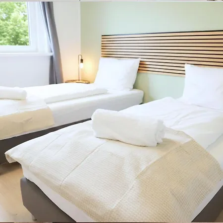 Cozy Apartment I 5X Einzelbetten I Kueche I Wifi I Hd Tv I Balkon I Erdgeschoss I Self Check-In