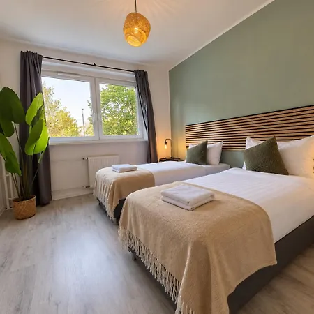 Havn - 5 Einzelbetten, Kueche, Wama, Balkon, Wifi, Smart Tv, 24h Check-in Halle (Saale)