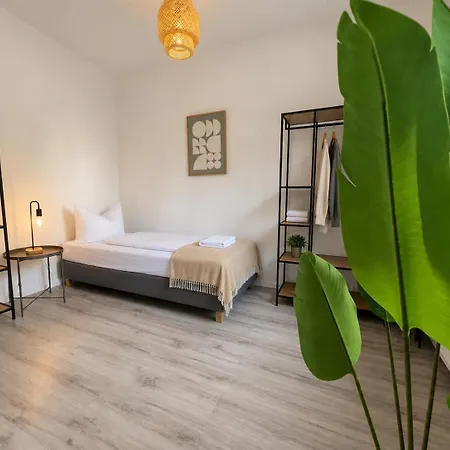 Apartment Havn - 5 Einzelbetten, Kueche, Wama, Balkon, Wifi, Smart Tv, 24h Check-in Halle (Saale)