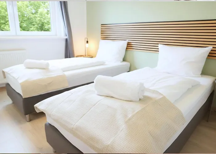 Cozy Apartment I 5X Einzelbetten I Kueche I Wifi I Hd Tv I Balkon I Erdgeschoss I Self Check-In